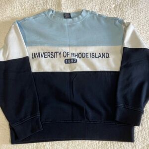 University of Rhode Island color block sweatshirt